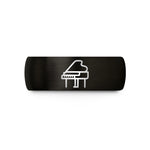 daughter birthday present – black tungsten grand piano wedding band