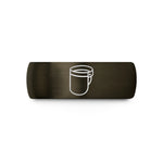 tungsten bands for women – gunmetal & black tungsten face shield visor wedding band