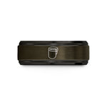 tungsten bands for women – gunmetal & black tungsten face shield visor wedding band