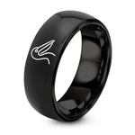 Gifts for Daughter in Law – black tungsten pelican ring