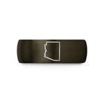 daughter wedding day present – gunmetal & gold tungsten arizona wedding band