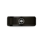 unique bands for her – black tungsten bubble waveform wedding band