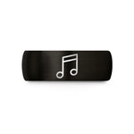 unique presents for mom – black tungsten eighth beamed wedding band