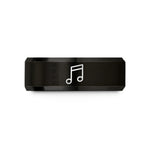 best presents for her – black tungsten eighth beamed wedding band