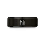 unique presents for dad – black tungsten new york wedding band