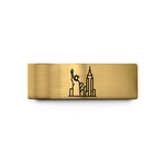 special presents for dad – gold tungsten new york wedding band