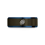 unique present ideas husbands – gunmetal & blue tungsten claw marks wedding band