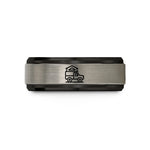 father's day presents men – black & gray tungsten truck tent wedding band