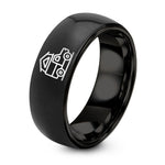 Gifts for Father’s Day for Husband – black tungsten truck tent ring