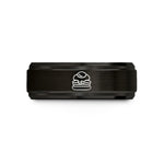 personalized presents for him – black & rose gold tungsten eggs benedict wedding band
