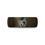 unique presents for men – gunmetal & black tungsten pharmacy rx wedding band