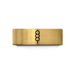 personalized rings for her – gold tungsten dango skewer wedding band