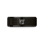 personalized jewelry for friends – black tungsten wildebeest wedding band