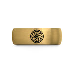 best rings for her – gold & gray tungsten peppermint swirl candy wedding band