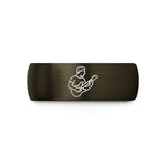 birthday presents for her – gunmetal & black tungsten guitarist pick wedding band