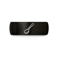 presents for both – black tungsten sauce spoon wedding band