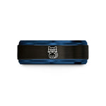 best presents for buddy – black & blue tungsten cat glasses wedding band