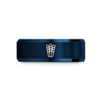 presents for mom friends – rose gold & blue tungsten breadsticks wedding band