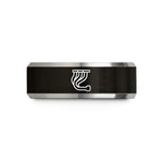 personalized jewelry for her – black & grey tungsten exhaust headers wedding band