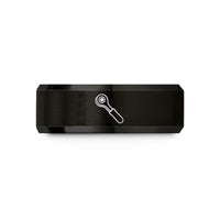 best friendship rings present – black tungsten ratchet wedding band