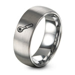 Gifts for Friends Women – grey tungsten ratchet ring