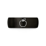 unique presents for graduates – black & rose gold tungsten apple wedding band
