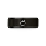 unique presents for graduates – black & rose gold tungsten apple wedding band
