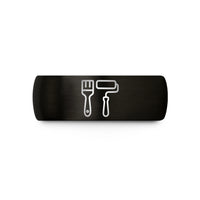 graduation present ideas 2023 – black tungsten painter brush roller wedding band