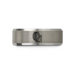 best graduation presents men – black & grey tungsten spare tire wedding band
