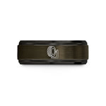 meaningful presents for grads – gunmetal & black tungsten spare tire wedding band
