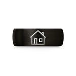 personalized jewelry for her – black tungsten roofline house wedding band