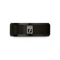 tungsten rings present set – black tungsten amp lightning wedding band
