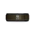 matching bands for couples – gunmetal & black tungsten amp lightning wedding band