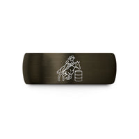 best tungsten ring women – gunmetal & black tungsten barrel racer wedding band