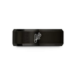 matching bands for couples – black tungsten ferro rod spark wedding band