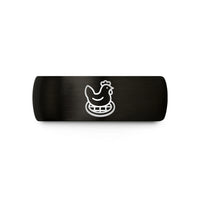 birthday present ideas her – black & gold tungsten chicken waffles wedding band