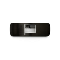 best friend birthday present – black & rose gold tungsten blue line wedding band