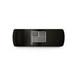 special birthday ring present – black tungsten blue line wedding band