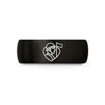 unique presents for women – black tungsten guard heart flag wedding band
