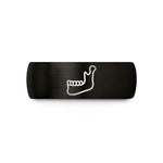 unique presents for women – black & gold tungsten jawbone wedding band