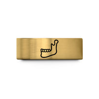 birthday present ideas her – gold tungsten jawbone wedding band