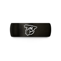 unique presents for her – black tungsten spain wedding band