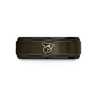birthday present ideas her – gunmetal & black tungsten spain wedding band