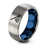 swatch color sample for Curling Broom Stone ring style 04