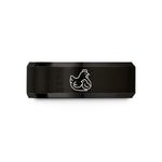 special presents for women – black tungsten hen chicks wedding band