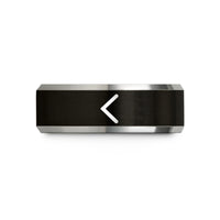 special presents for ladies – black & gray tungsten kenaz wedding band
