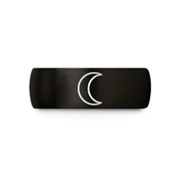 best Christmas presents – black tungsten planetary symbol moon wedding band