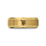 custom rings for women – gold tungsten sax notes wedding band