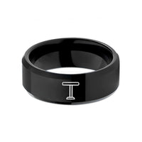 best presents for buddies – black tungsten light bar wedding band