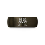 best presents for friends – gunmetal & black tungsten pair programmers wedding band